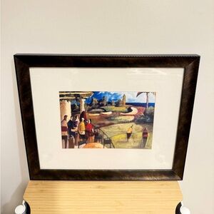 En El Green Didier Lourenco Framed Print Golf 24cm x 17cm Print 43cm x 35 Framed